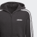 Jaqueta Capuz Essentials 3-Stripes Black / White DV0368 Jaqueta Capuz Essentials 3-Stripes Black / White DV0368