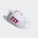 Sapatos VL Court 2.0 Cloud White / Shock Pink / Cloud White EG3890 Sapatos VL Court 2.0 Cloud White / Shock Pink / Cloud White EG3890
