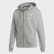 Buzo con Capucha Must Haves 3 Rayas Medium Grey Heather / White EB5281 Buzo con Capucha Must Haves 3 Rayas Medium Grey Heather / White EB5281