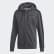 Флисовая толстовка Essentials 3-Stripes Dark Grey Heather / Black DX2528 Флисовая толстовка Essentials 3-Stripes Dark Grey Heather / Black DX2528