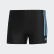 Short da nuoto Semi 3-Stripes Black / Shock Cyan FJ4737 Short da nuoto Semi 3-Stripes Black / Shock Cyan FJ4737