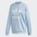 Trefoil Crew sweatshirt Clear Sky / White FM3289 Trefoil Crew sweatshirt Clear Sky / White FM3289