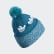 Shmoo Pompom Beanie Active Teal / Hi-Res Aqua / White EC6481 Shmoo Pompom Beanie Active Teal / Hi-Res Aqua / White EC6481