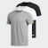 T-shirt Three-Pack Core Heather / White / Black EC7302 T-shirt Three-Pack Core Heather / White / Black EC7302