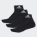 Calcetines Tobilleros 3 Rayas Performance 3 Pares Black / Black / White AA2286 Calcetines Tobilleros 3 Rayas Performance 3 Pares Black / Black / White AA2286