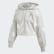 Large Logo Cropped Hoodie Medium Grey Heather / White FS7223 Large Logo Cropped Hoodie Medium Grey Heather / White FS7223