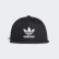 Trefoil Snap-Back Cap Black BK7324 Trefoil Snap-Back Cap Black BK7324