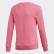 Blusa Moletom Must Haves Badge of Sport Crew Semi Solar Pink / Real Magenta DV0322 Blusa Moletom Must Haves Badge of Sport Crew Semi Solar Pink / Real Magenta DV0322