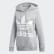 Blusa Capuz Trefoil Medium Grey Heather CY6665 Blusa Capuz Trefoil Medium Grey Heather CY6665