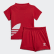 Ensemble Big Trefoil Shorts Tee Lush Red / White FM5610 Ensemble Big Trefoil Shorts Tee Lush Red / White FM5610