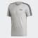 Camiseta 3 Rayas Essentials Medium Grey Heather / Black DU0442 Camiseta 3 Rayas Essentials Medium Grey Heather / Black DU0442
