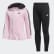 Velour Hooded Jacket and Tights Set Light Pink CM5341 Velour Hooded Jacket and Tights Set Light Pink CM5341