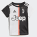 Kit Principal da Juventus para Bebé Black / White DW5465 Kit Principal da Juventus para Bebé Black / White DW5465