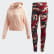 Sportovní souprava Hoodie and Tights Glow Pink / Active Maroon DX7924 Sportovní souprava Hoodie and Tights Glow Pink / Active Maroon DX7924