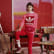 Felpa Trefoil Crew Flash Red ED7548 Felpa Trefoil Crew Flash Red ED7548