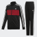 Conjunto de Chaqueta y pantalón Black / Active Maroon / White ED6209 Conjunto de Chaqueta y pantalón Black / Active Maroon / White ED6209