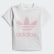Conjunto Shorts Camiseta Trefoil White / Light Pink DV2815 Conjunto Shorts Camiseta Trefoil White / Light Pink DV2815