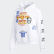 Blusa Capuz Testprint White / Multicolor EC7321 Blusa Capuz Testprint White / Multicolor EC7321