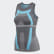 Camisola de Alças Run Primeknit Grey Five / Grey / Intense Blue EA2227 Camisola de Alças Run Primeknit Grey Five / Grey / Intense Blue EA2227