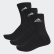 3-Stripes Performance Crew Socks Black / White / White AA2298 3-Stripes Performance Crew Socks Black / White / White AA2298