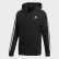 Bluza z kapturem Essentials 3-Stripes Black / White S98786 Bluza z kapturem Essentials 3-Stripes Black / White S98786