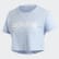 W D2M CROP TEE Glow Blue / White EI5525 W D2M CROP TEE Glow Blue / White EI5525