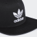Trefoil Snap-Back Cap Black BK7324 Trefoil Snap-Back Cap Black BK7324
