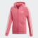 Campera con Capucha 3 Tiras Real Pink / White EH6118 Campera con Capucha 3 Tiras Real Pink / White EH6118