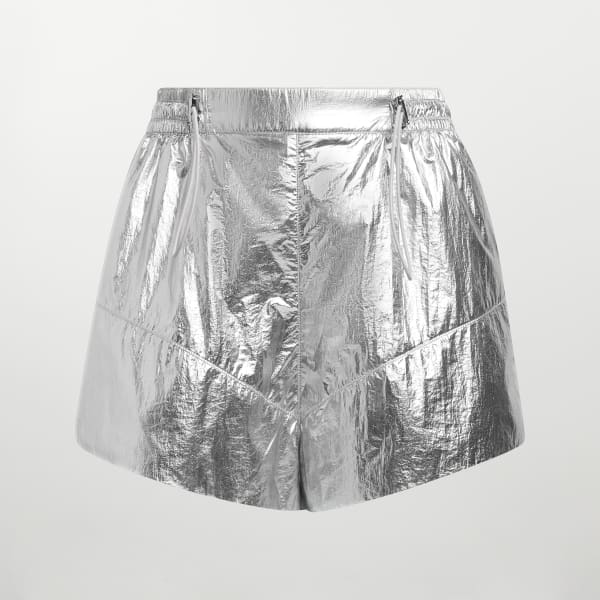 Silver Metallic Shorts EVM15