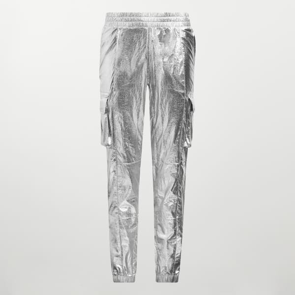 Silver Nylon Pants EUD40