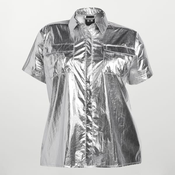 Plus size silver shirt Clearance