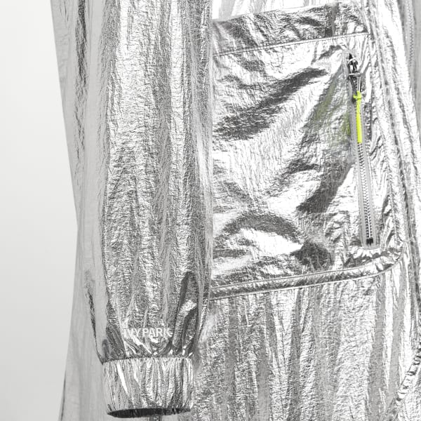 Silver 메탈릭 아노락 재킷 BX576