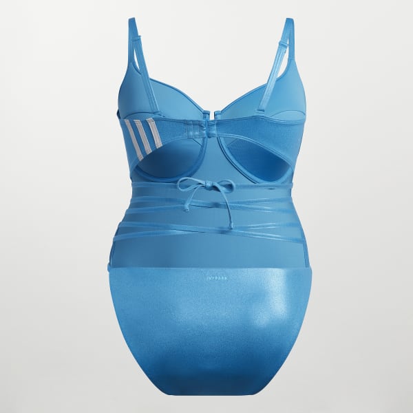 Turquoise One-Piece Swimsuit (Plus Size) EWR08
