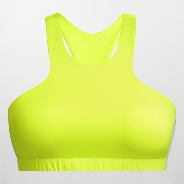 Yellow Swim Crop Top (Plus Size) MME74