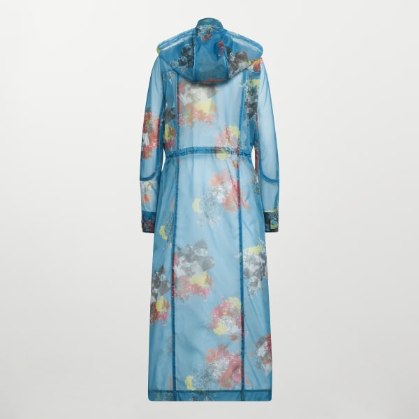 Turquoise Printed Organza Jacket SU561