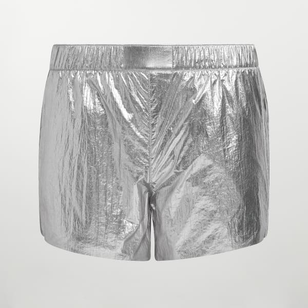 Silver Poplin Shorts BXF18