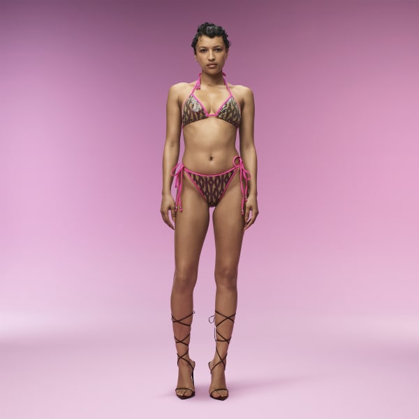 Uitvoerder Systematisch riem adidas Sequin Monogram Bikinibroekje - Bruin | adidas Officiële Shop