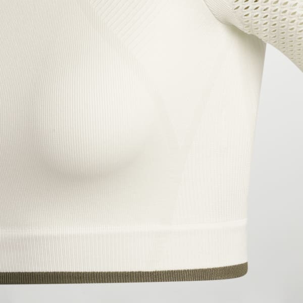 Bianco T-shirt Seamless Crop IH214