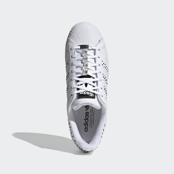 superstar adidas bold white