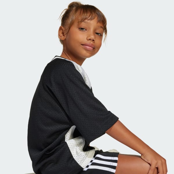 adidas Oversize Jersey Tee Kids - Black | Free Shipping with