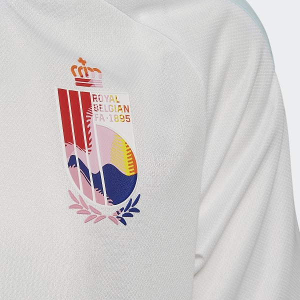 White Belgium 22 Away Jersey