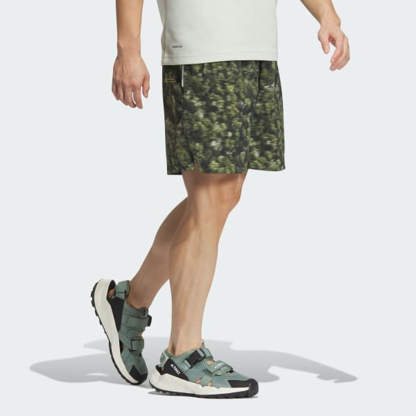 Green National Geographic Aeroready Allover Print Shorts