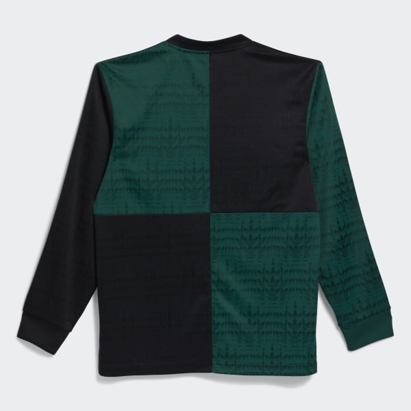 Green Long Sleeve Checkered Club Jersey (Gender Neutral) JDX50