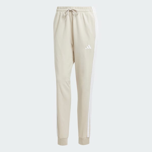 Beige Essentials 3-Stripes Jogger Pants