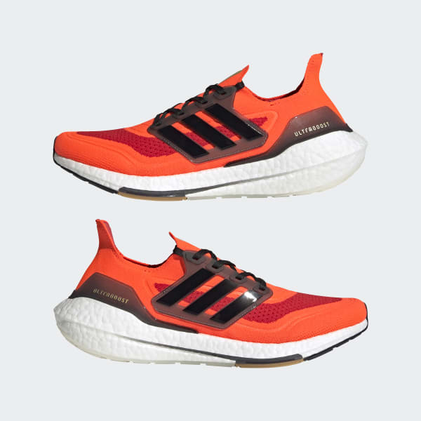 Orange Ultraboost 21 Shoes KYQ93