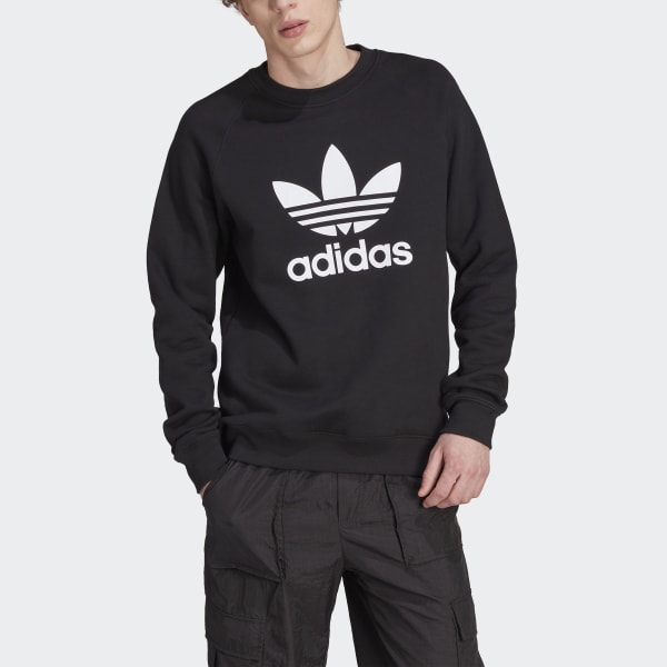Adidas originals deals trefoil crew sweatshirt