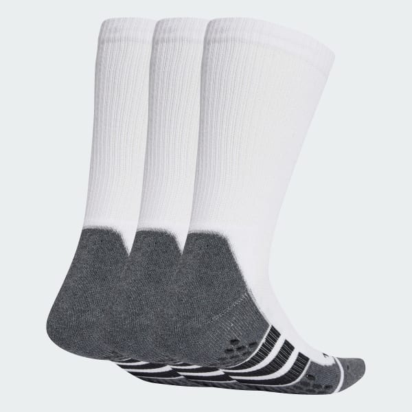 สีขาว ถุงเท้าความยาวครึ่งแข้งนุ่มสบายกันลื่น Performance CLIMACOOL (3 คู่)