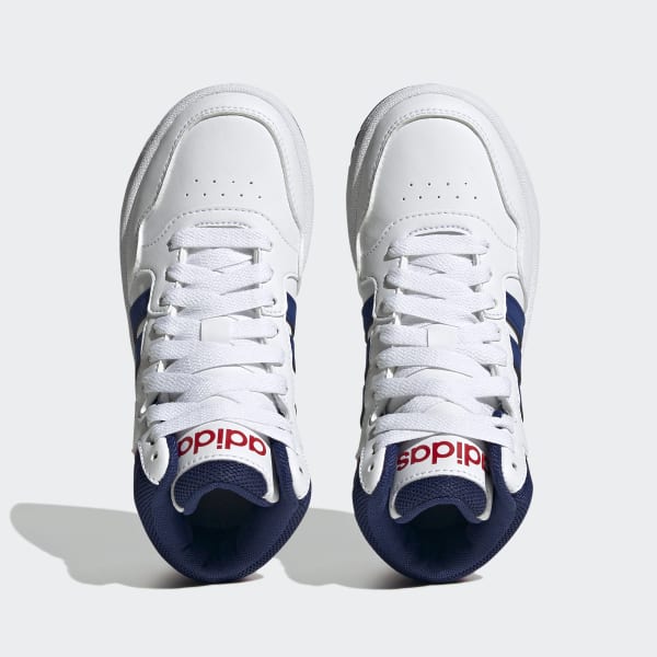 Blanco Zapatillas Hoops Mid