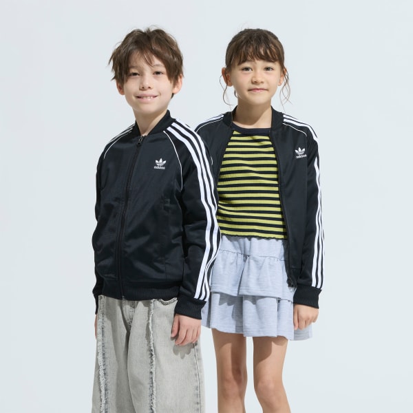 アディダス アディカラー SST トラックトップ キッズ - ブラック