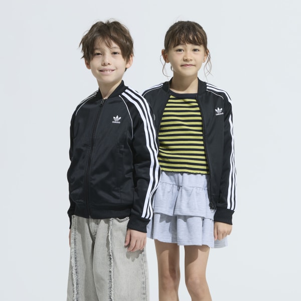 アディダス アディカラー SST トラックトップ キッズ - ブラック